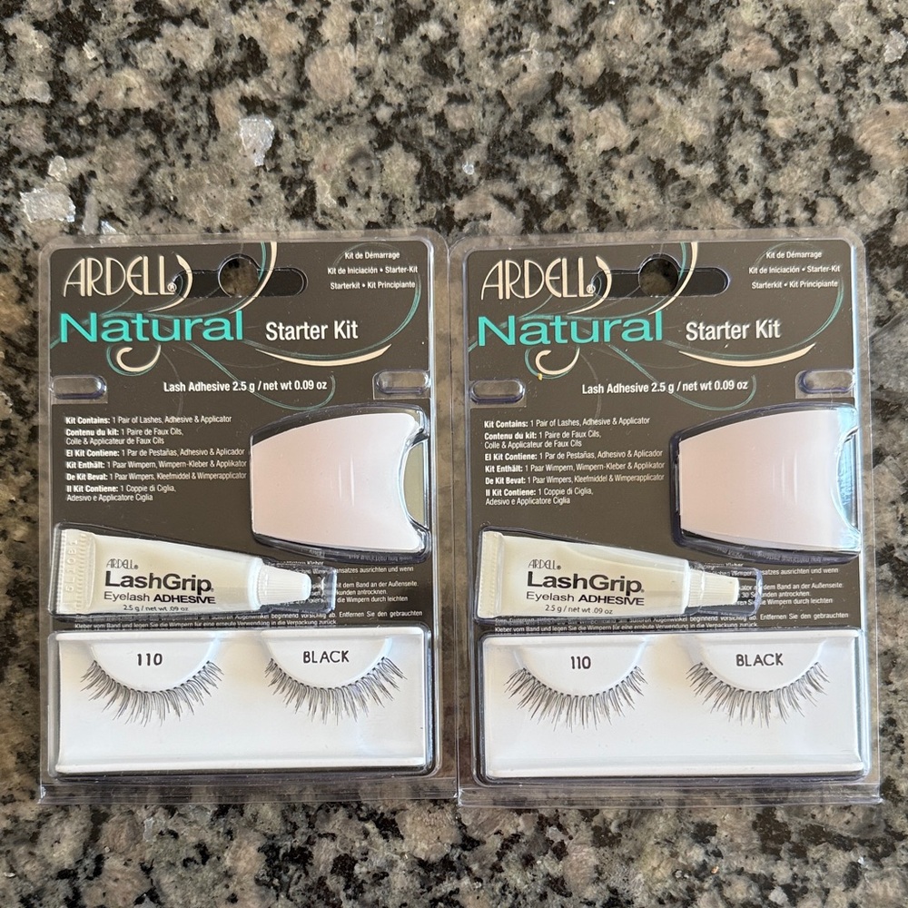 Ardell Natural Starter Kit with Black Lashes and Adhesive NEW